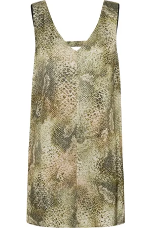 Gestuz Short Dresses, female, , 2XS, Golden Snake Print Dress