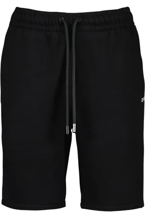 OFF-WHITE Casual Shorts, male, , S, Cotton Longline Logo Print Shorts