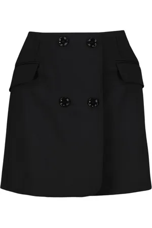 Dolce & Gabbana Short Wool Skirt with Pockets