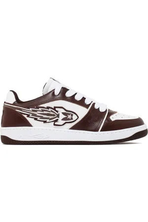 ENTERPRISE JAPAN Rocket Leather Trainers White