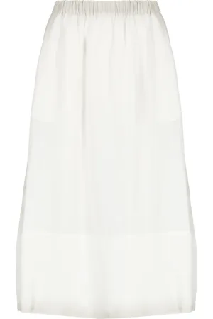 Fabiana Filippi Linen Skirt with Elastic Waist
