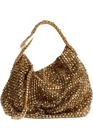 GEDEBE Golden Microcrystal Jill Chain Handle Bag
