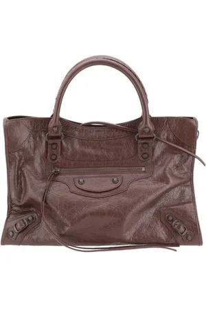 Balenciaga Lambskin Leather Shoulder Bag with Strap