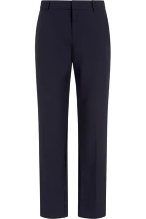 Emporio Armani Slim-fit Trousers, male, , L, Chino Trousers with Logo Plaque