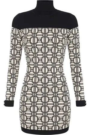 Elisabetta Franchi Knitted Dresses, female, , S, White Dress Elegant Style