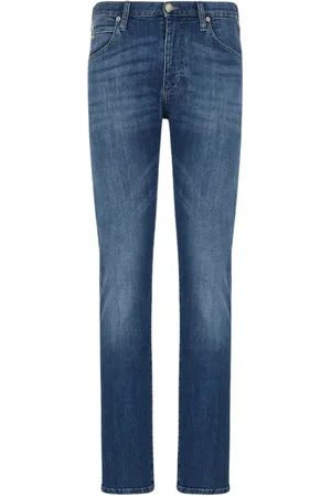 Emporio Armani Regular Fit Cotton Blend Denim Jeans