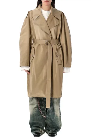 Acne Studios Belted Coat Mushroom Outerwear
