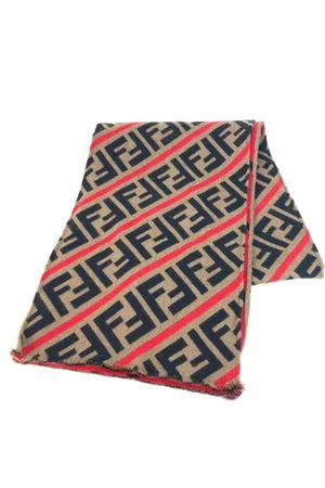 Fendi Pre-owned Scarves, female, , ONE SIZE, Pre-owned Wool scarves