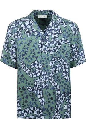 Lanvin Silk short sleeve floral print shirt