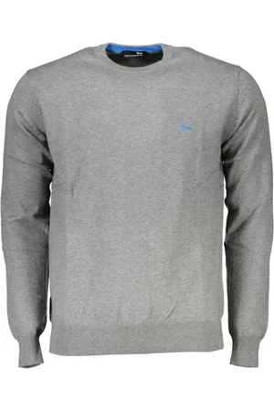 HARMONT&BLAINE Round-neck Knitwear, male, , L, Chic Crew Neck Cotton Blend Jumper