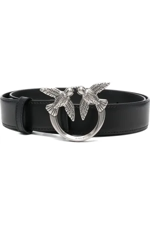 Pinko Belts, female, , M, Love Birds Leather Belt