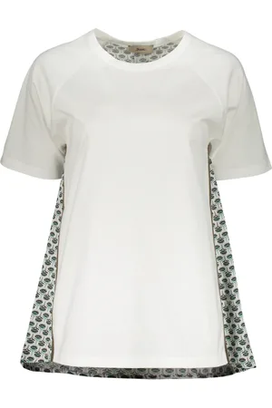 HERNO Contrast Insert Logo Print Blouse