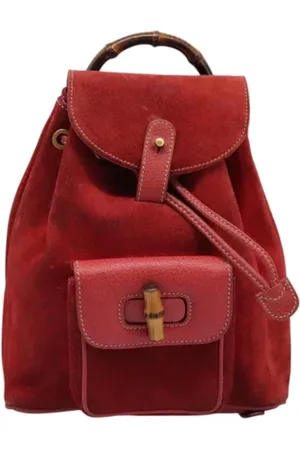 Gucci Pre-owned Backpacks, female, , ONE SIZE, Pre-owned Suede backpacks