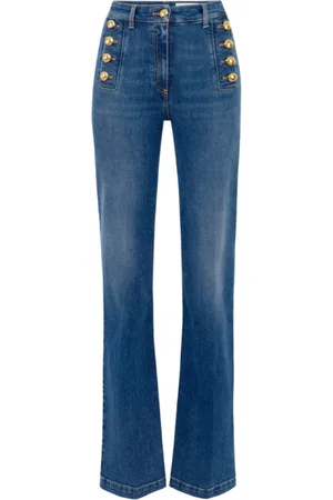 Elisabetta Franchi High-waisted flare jeans in vintage