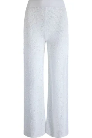 CIRCUS HOTEL Wide Trousers, female, , XS, Sequin wide leg palazzo Trousers