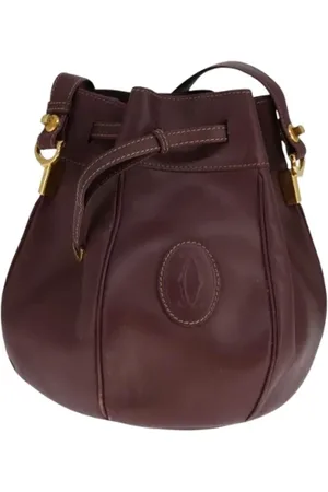 Cartier Pre-owned Bucket Bags, female, , ONE SIZE, Pre-owned Leather shoulder-bags
