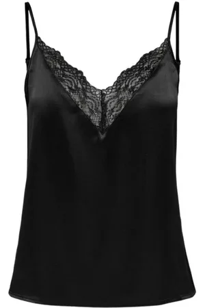 ONLY Sleeveless Tops, female, , L, Sleeveless V-Neck Top with Lace
