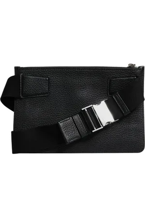 Dolce & Gabbana Shoulder Bags, unisex, , ONE SIZE, Leather Logo Plaque Fanny Pack