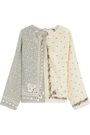 Max Mara Blouses, female, , XL, Silk Caraffa Blouse with Bow Detail