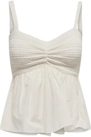 ONLY Sleeveless Tops, female, , L, Sleeveless Polyester Top Cloud Dancer