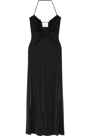 ERIKA CAVALLINI Strapless Viscose Jersey Dress with Stone Detail