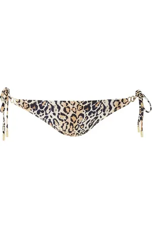Melissa Odabash Bikinis, female, , XS, Cheetah Bikini Bottom with Gold Trims