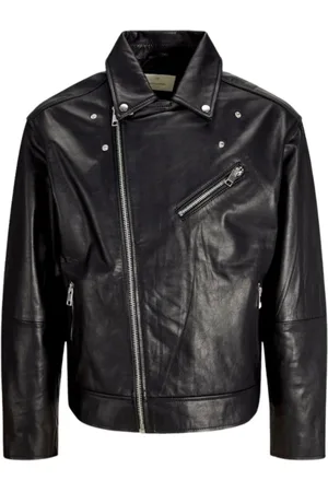 JACK & JONES Leather Biker Jacket