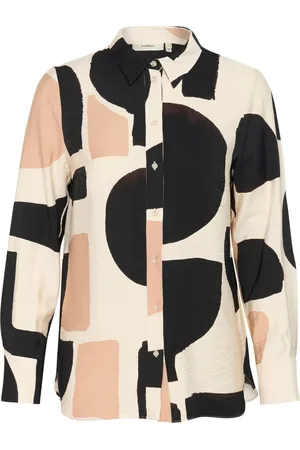 INWEAR Shirts, female, , L, Neutral Soft Blocks Shirt Blouse