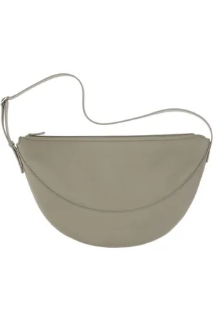 The Row Half-Moon Leather Shoulder Bag