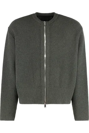 Givenchy Cardigans, male, , L, Ribbed Knit Wool Jumper