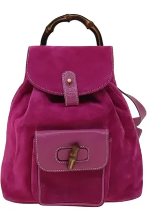 Gucci Pre-owned Backpacks, female, , ONE SIZE, Pre-owned Suede backpacks
