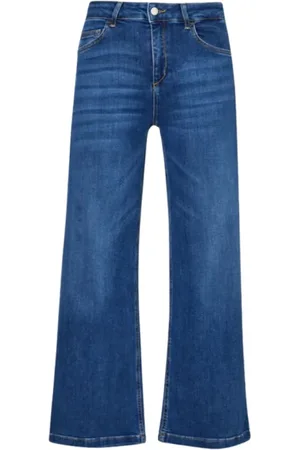 Liu Jo Wide Jeans, female, , W31, Flare Cropped Denim Trousers