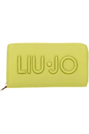 Liu Jo Wallets & Cardholders, female, , ONE SIZE, Yellow Zip Wallet with Embroidered Logo