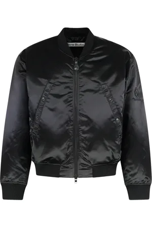 Acne Studios Nylon Bomber Jacket with Ribbed Edges