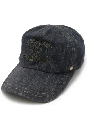 CHANEL Pre-owned Accessories, female, , ONE SIZE, Pre-owned Denim hats