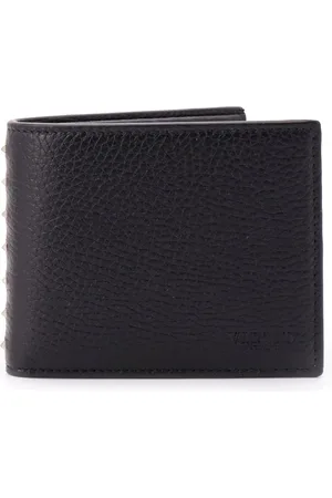VALENTINO GARAVANI Studded Leather Wallet with Logo Engraving