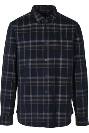 Armani Exchange Casual Shirts, male, , XS, Classic Checkered Long Sleeve Shirt