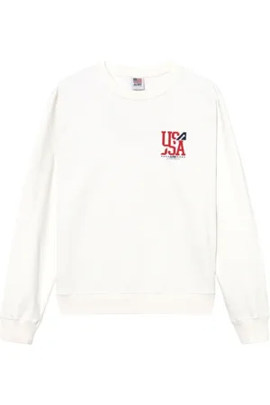 Autry Sweatshirts, male, , L, Crewneck Sweatshirt with Front and Back Print