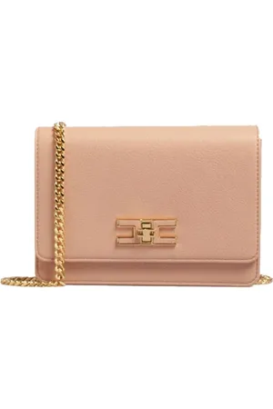 Elisabetta Franchi Cross Body Bags, female, , ONE SIZE, Chain Shoulder Bag in Carne