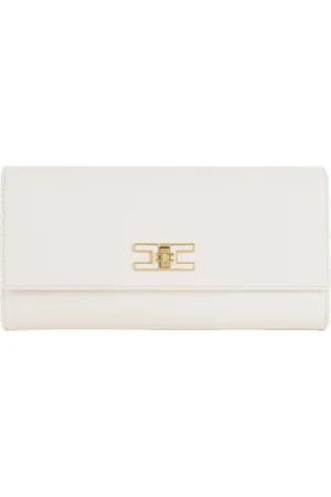 Elisabetta Franchi Shoulder Bags, female, , ONE SIZE, Girello Clutch Bag with Metal Logo