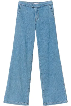 Twin-Set Straight Leg Denim Trousers