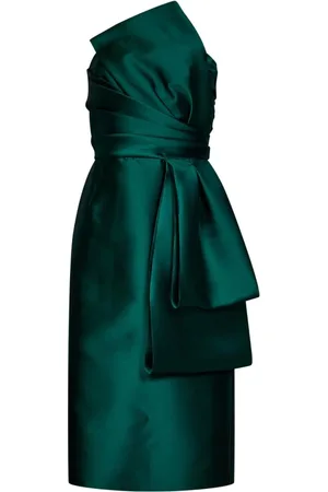 Alberta Ferretti Draped Ruffle Dress