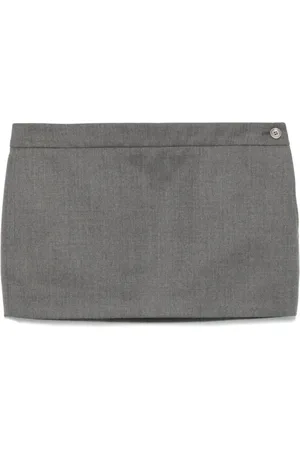 WARDROBE.NYC Charcoal Micro Mini Skirt