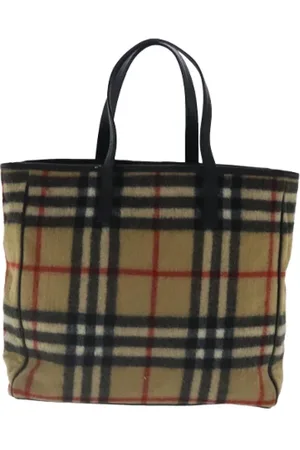 Burberry Pre-owned Tote Bags, female, , ONE SIZE, Pre-owned Wool handbags