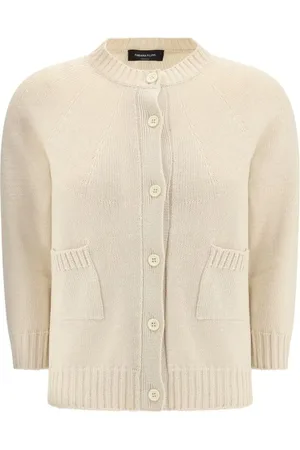 Fabiana Filippi Cardigans, female, , M, Ribbed Cotton Cardigan with Button Closure