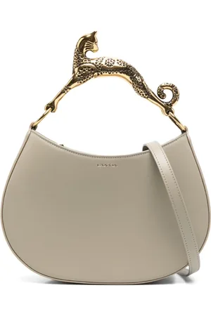 Lanvin Handbags, female, , ONE SIZE, White Leather Handbag Chic Style