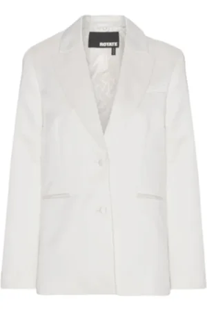 ROTATE Blazers, female, , XL, Delicate Twill Blazer in Egret