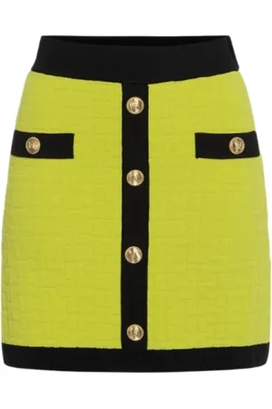 Elisabetta Franchi Short Cedar Skirt with Double C