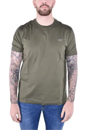 Paul & Shark T-Shirts, male, , 2XL, Short Sleeve Cotton Jersey Shark T-shirt