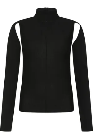 Khaite Turtlenecks, female, , M, Open-back Virgin Wool Jumper